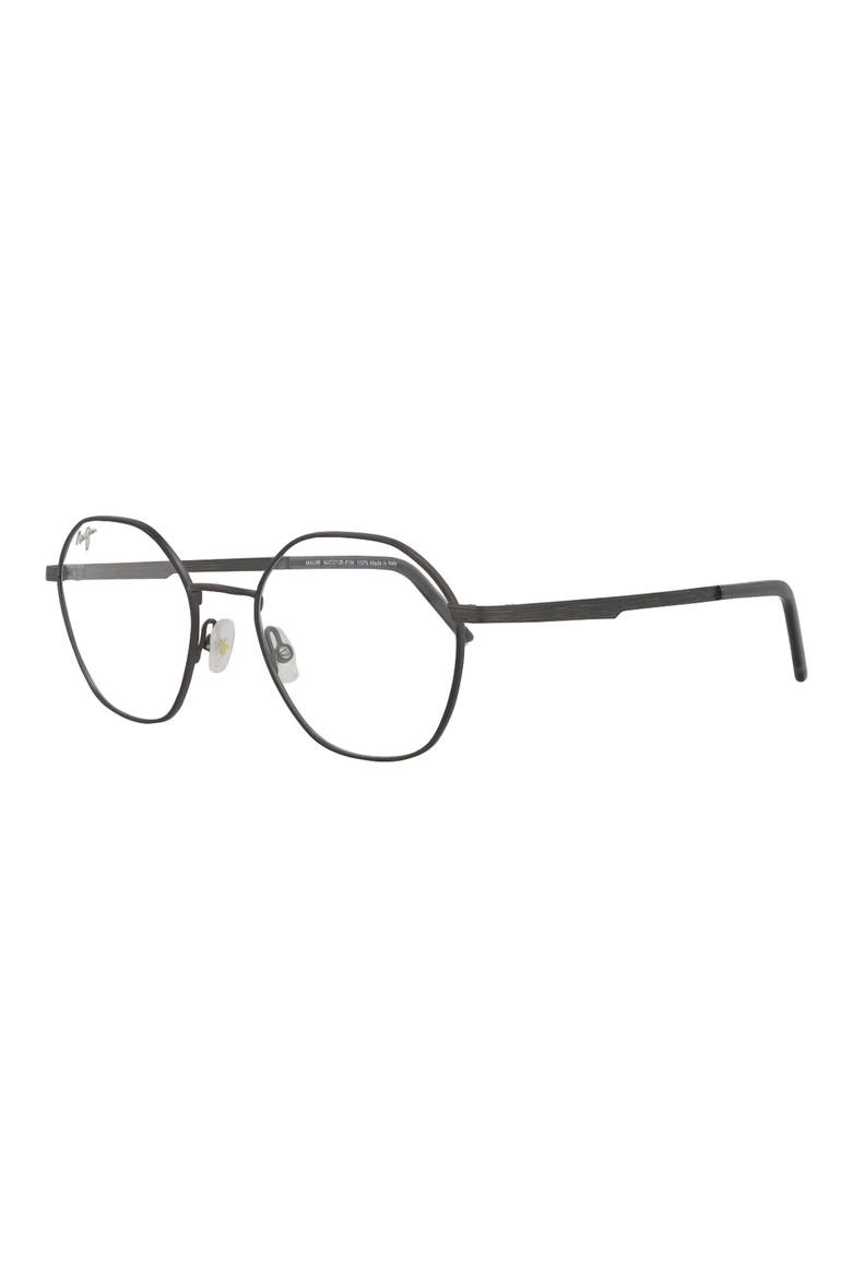 50mm Round Optical Glasses, Alternate, color, GUNMETAL TRANSPARENT
