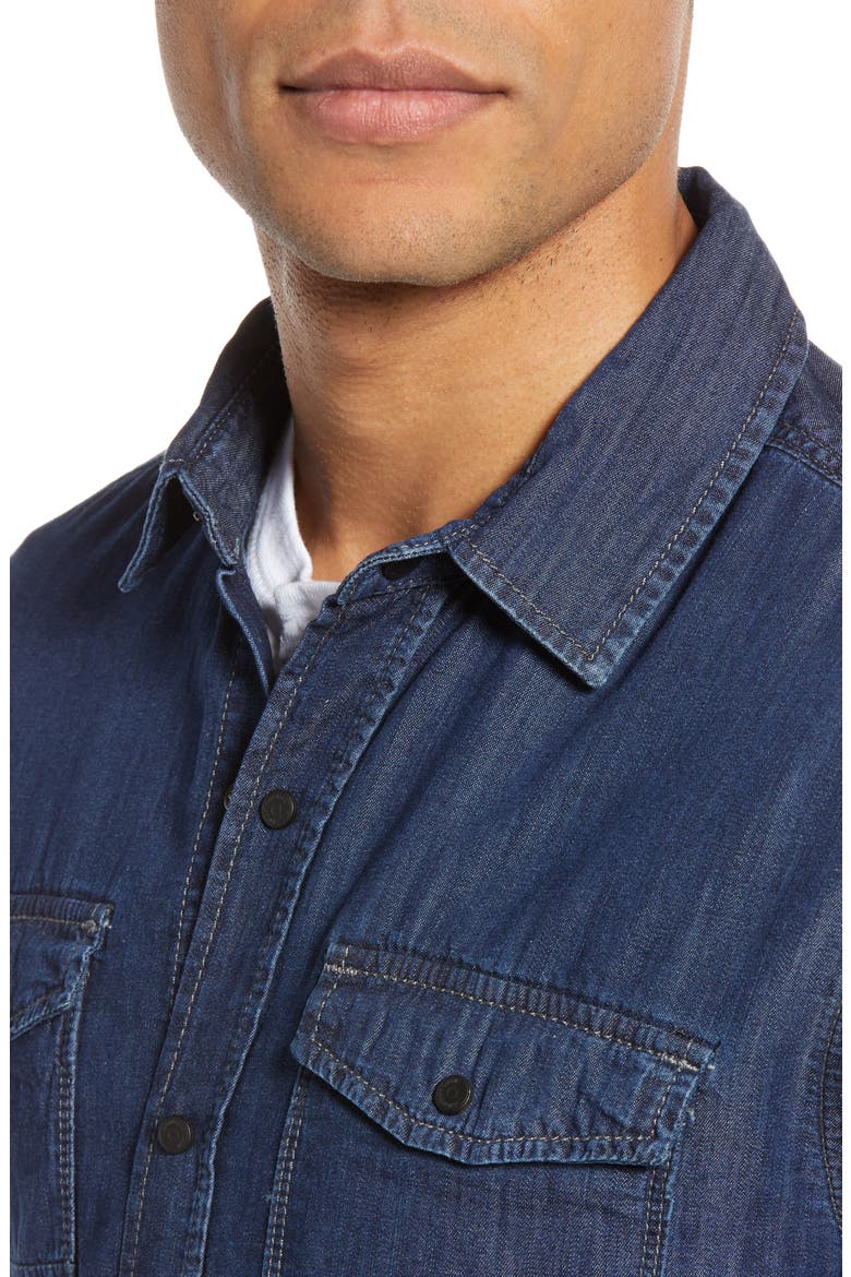 Rio Deep Brushed Denim Shirt, Alternate, color, DEEP BRUSHED