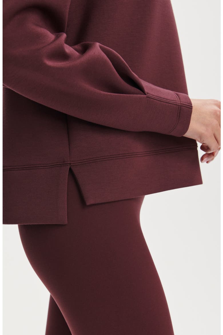 Zosia Midlayer Crewneck Sweatshirt, Alternate, color, SASSAFRAS