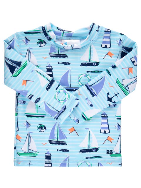 Boys UPF50+ Sun Protected Long Sleeve Rash Guard