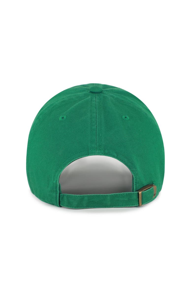 Men's '47 Kelly Green New York Jets Throwback Graphic Clean Up Adjustable Hat, Alternate, color, Kelly Green