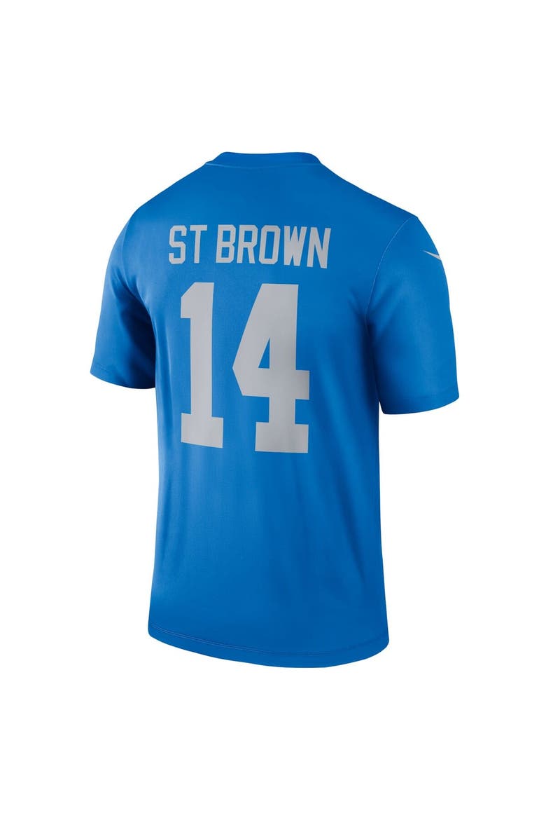 Men's Nike Amon-Ra St. Brown Blue Detroit Lions Alternate Legend Player Performance Top, Alternate, color, Blue