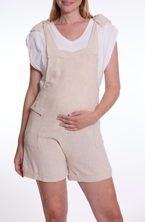 Eloise Dungaree Maternity Short Overalls