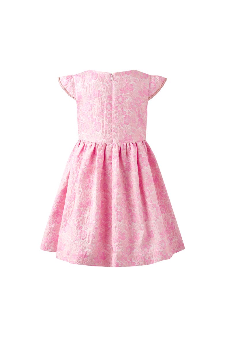Floral Damask Dress, Alternate, color, Pink