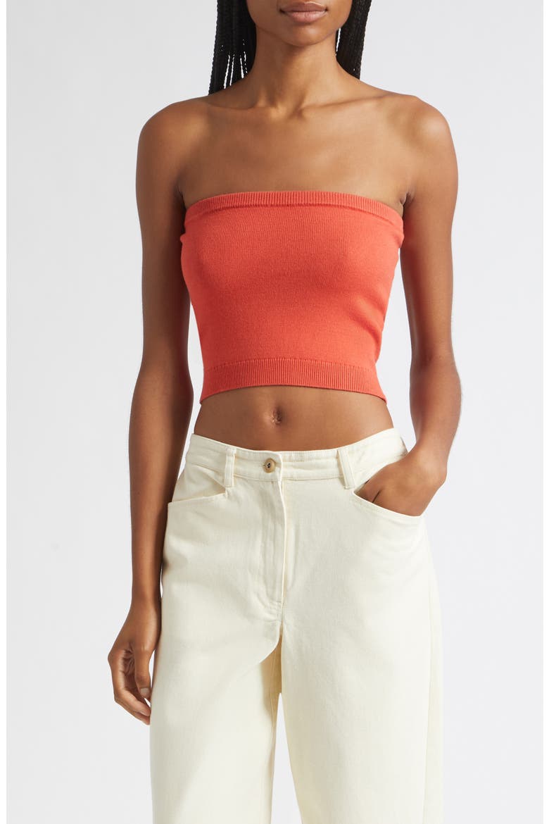 Noah Strapless Top, Main, color, APPLE