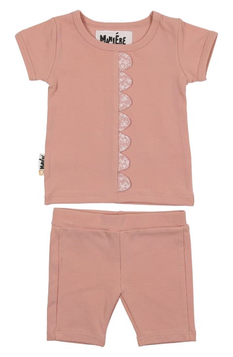 Kids' Floral Scalloped Shirt & Shorts Set (Baby, Toddler & Little Kid)