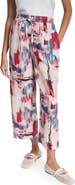 DKNY Print Pull-On Linen Pants