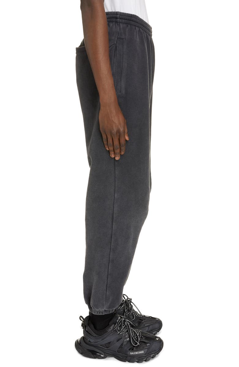 Balenciaga Sporty Logo Cotton Joggers, Alternate, color, 