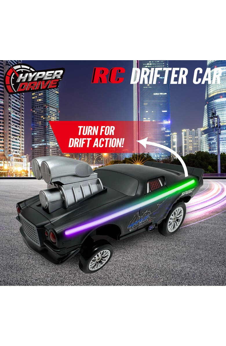 Hyper Drive Rc Drifter Car, Street Racer With Led Lights For Kids, Alternate, color, Multicolored