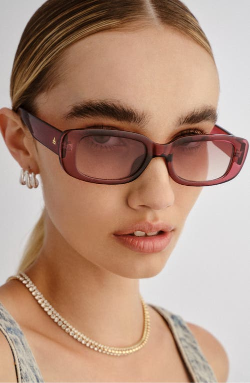 Aire Ceres 51mm Rectangular Sunglasses In Burgundy