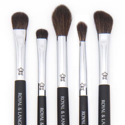 Omnia Brush Pro Blending 5pc Makeup Brush Set In Black