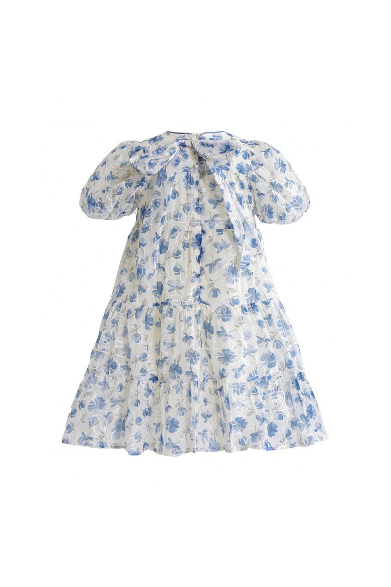 Feadow Tiered Floral Dress, Alternate, color, Blue