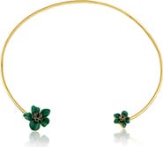 JARDIN Resin Flower Open Collar Necklace