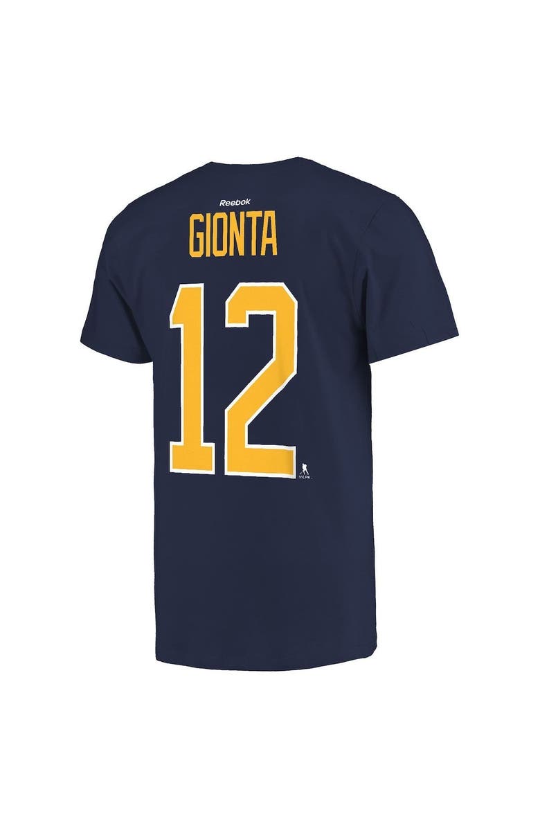 Reebok Men's Buffalo Sabres Brian Gionta Reebok Navy Name and Number T-Shirt, Alternate, color, 