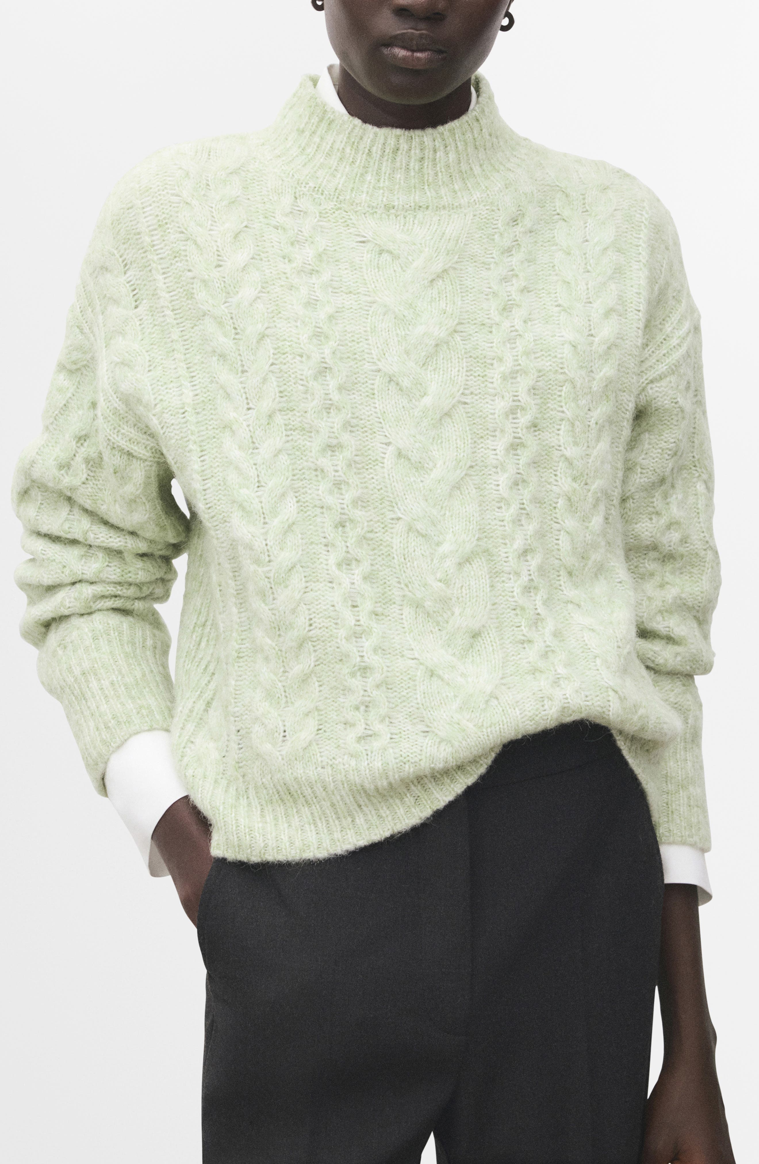 Perkins Cable Stitch Sweater - image 3