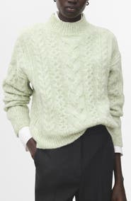 MANGO Perkins Cable Stitch Sweater