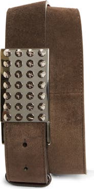 Christian Louboutin Funky Crosta Leather Belt