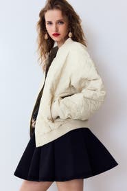 H&M Quilted Bomber Jacket