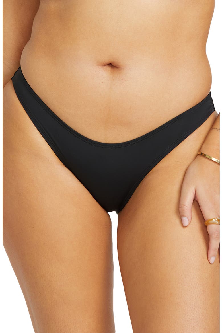 Sol Searcher Hike Bikini Bottoms, Alternate, color, BLACK PEBBLE