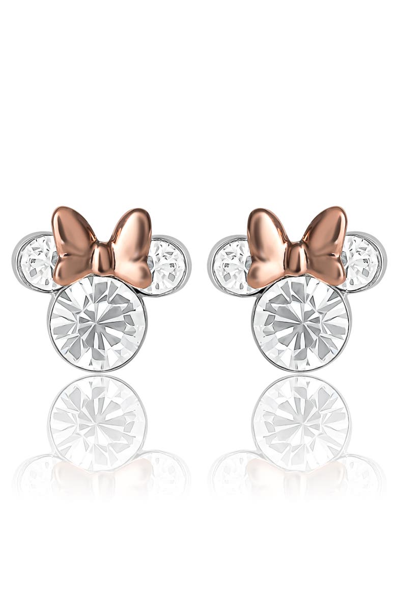 Disney Birthstone Stud Earrings, Main, color, April/ Rose Gold