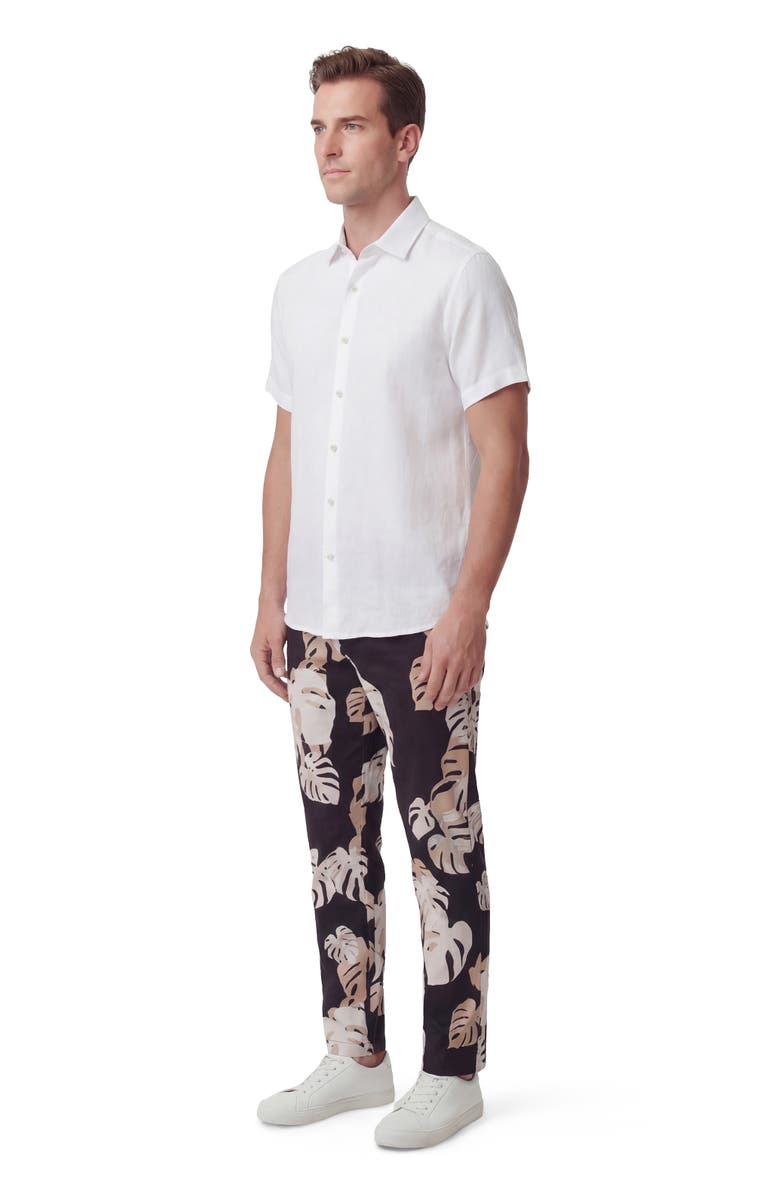 Lords of Harlech Monstera Floral Mens Tailored Pant, Alternate, color, Monstera Floral Smoke