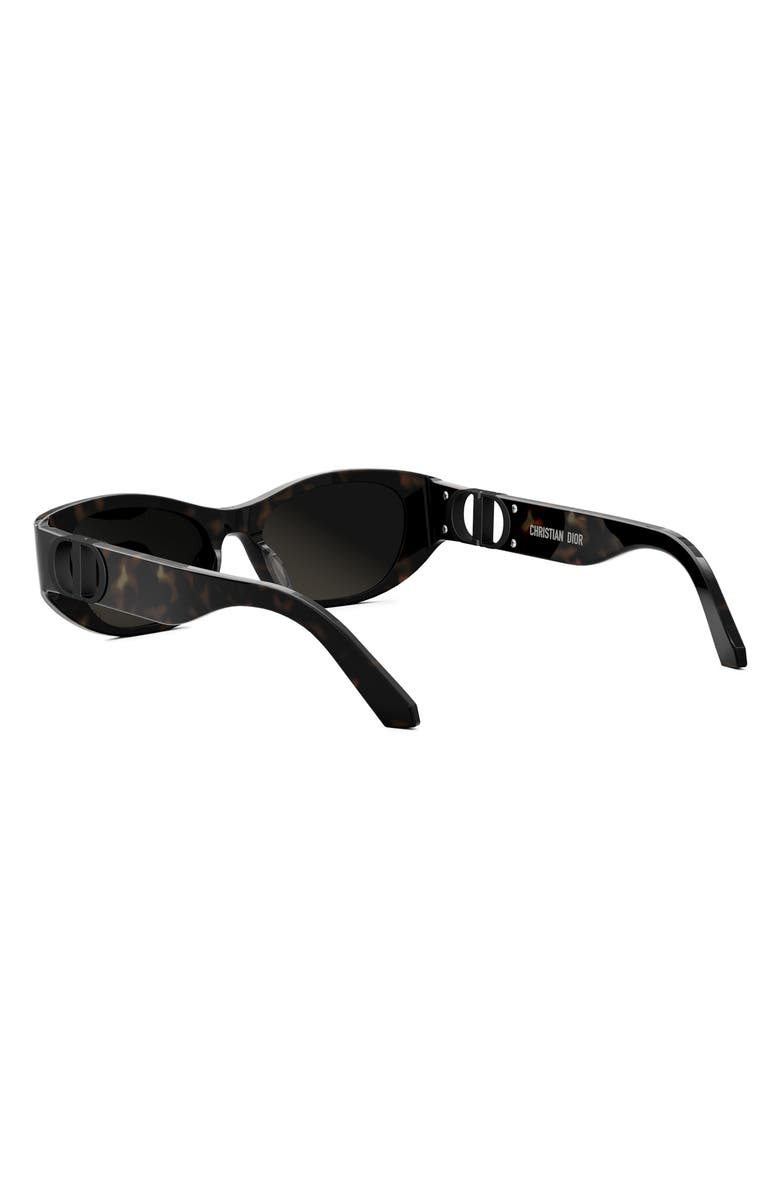 DIOR 30Montaigne S9U 54mm Square Sunglasses, Alternate, color, Dark Havana / Smoke Mirror