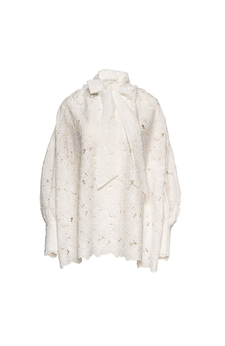 Vasiliki Raya Lace Top, Main, color, White