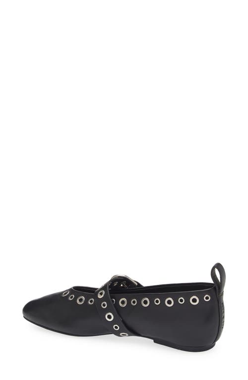 Rag & Bone Black Spire Mary Jane Ballerina Flats In Black