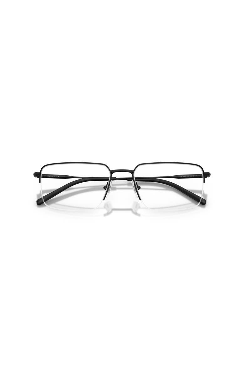 ARNETTE 56mm Rectangle optical glasses, Alternate, color, Black