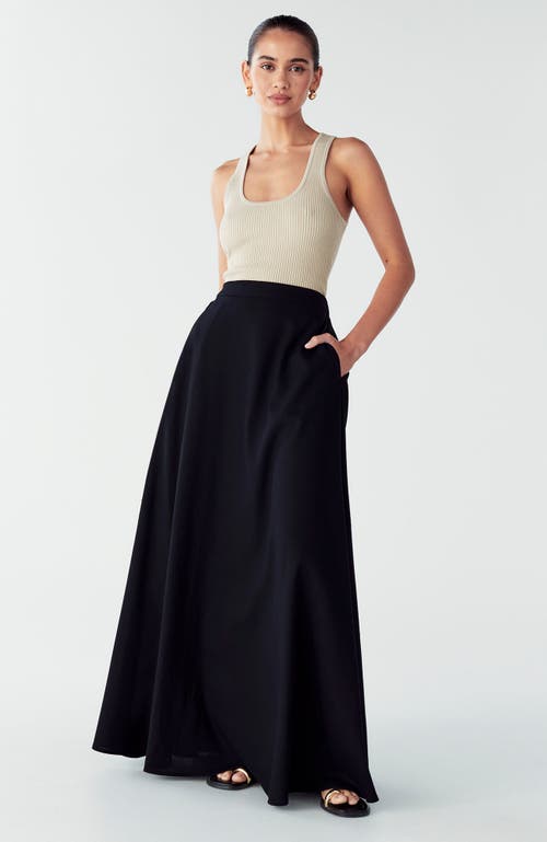 Willa Isla Maxi Skirt In Black
