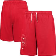 Nike Youth Nike Red Chicago Bulls Courtside Club Fleece Shorts