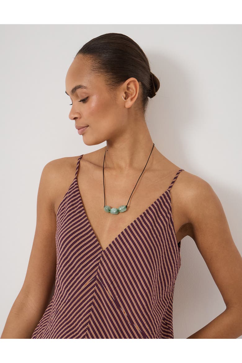 Air Flow Seam Detail Maxi Slip Dress, Alternate, color, Stripe Purple