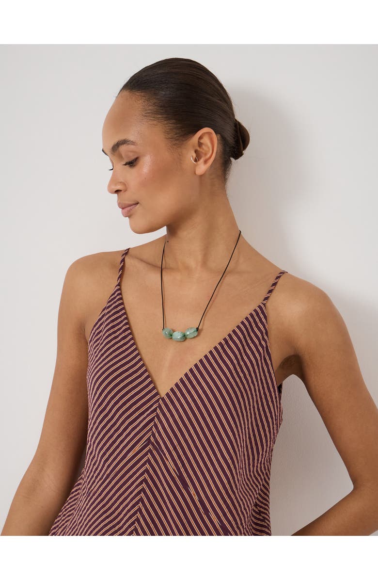 Hush Air Flow Seam Detail Maxi Slip Dress, Alternate, color, Stripe Purple