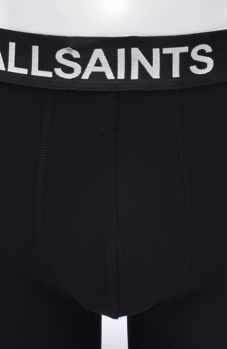 AllSaints 3-Pack 5-Inch Contour Pouch Boxer Briefs, Alternate, color, Black