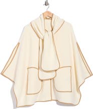 JMCLAUGHLIN Sabrina Poncho with Scarf Neck
