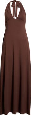 PacSun Alexa Plunge Halter Neck Midi Dress