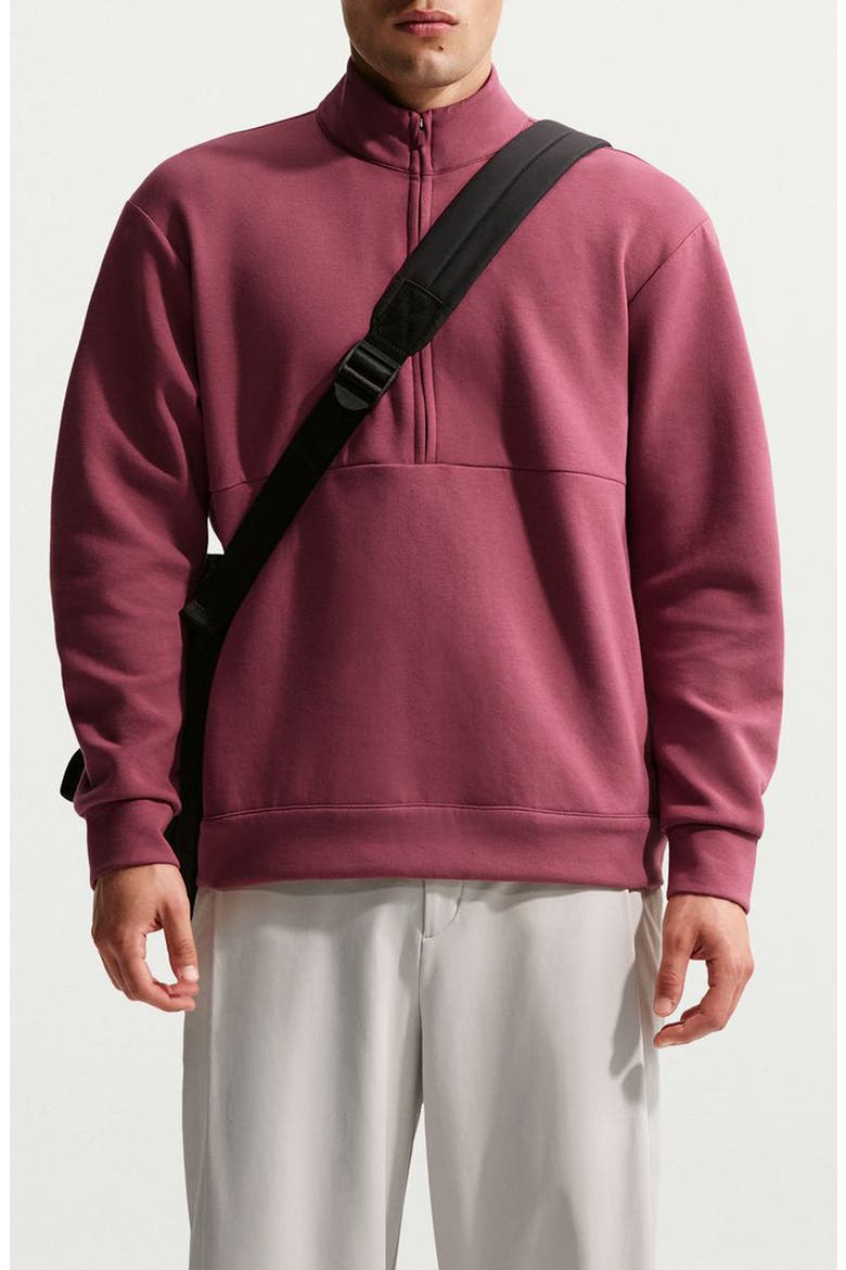 24.7 ImpossiblySoft Dri-FIT Half Zip Top, Main, color, PKSMOK/LTBLDR