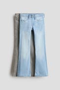 H&M 2-pack Flared Leg Low Jeans