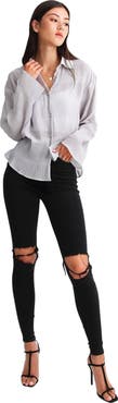 Belle & Bloom Yoko Shirred Chiffon Blouse