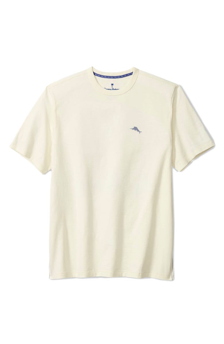 Tommy Bahama Monstera Blues Lux Cotton Graphic T-Shirt, Main, color, Vanilla Ice