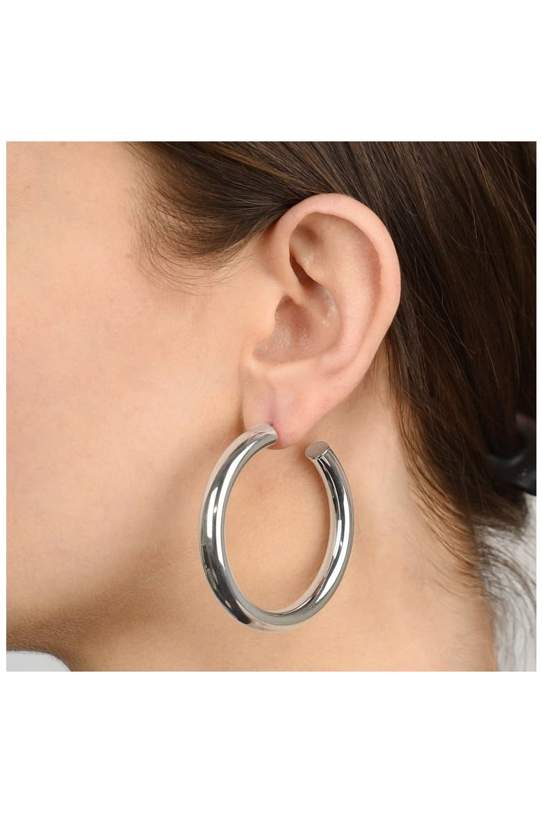 Hoop Earrings, Alternate, color, WHITE GOLD