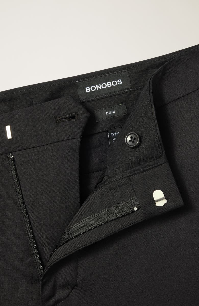 Bonobos Jetsetter Flat Front Hemmed Stretch Cotton Dress Pants, Alternate, color, 