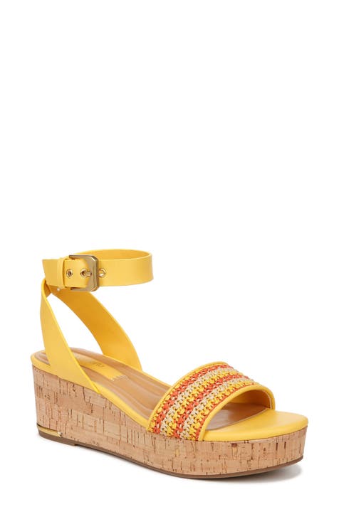 Franco sarto yellow wedge online