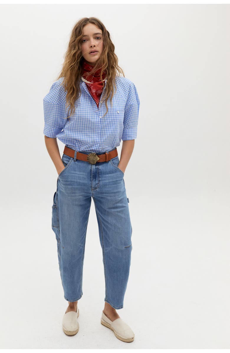 LANHTROPY Ambar Denim Pants, Main, color, Washed Indigo