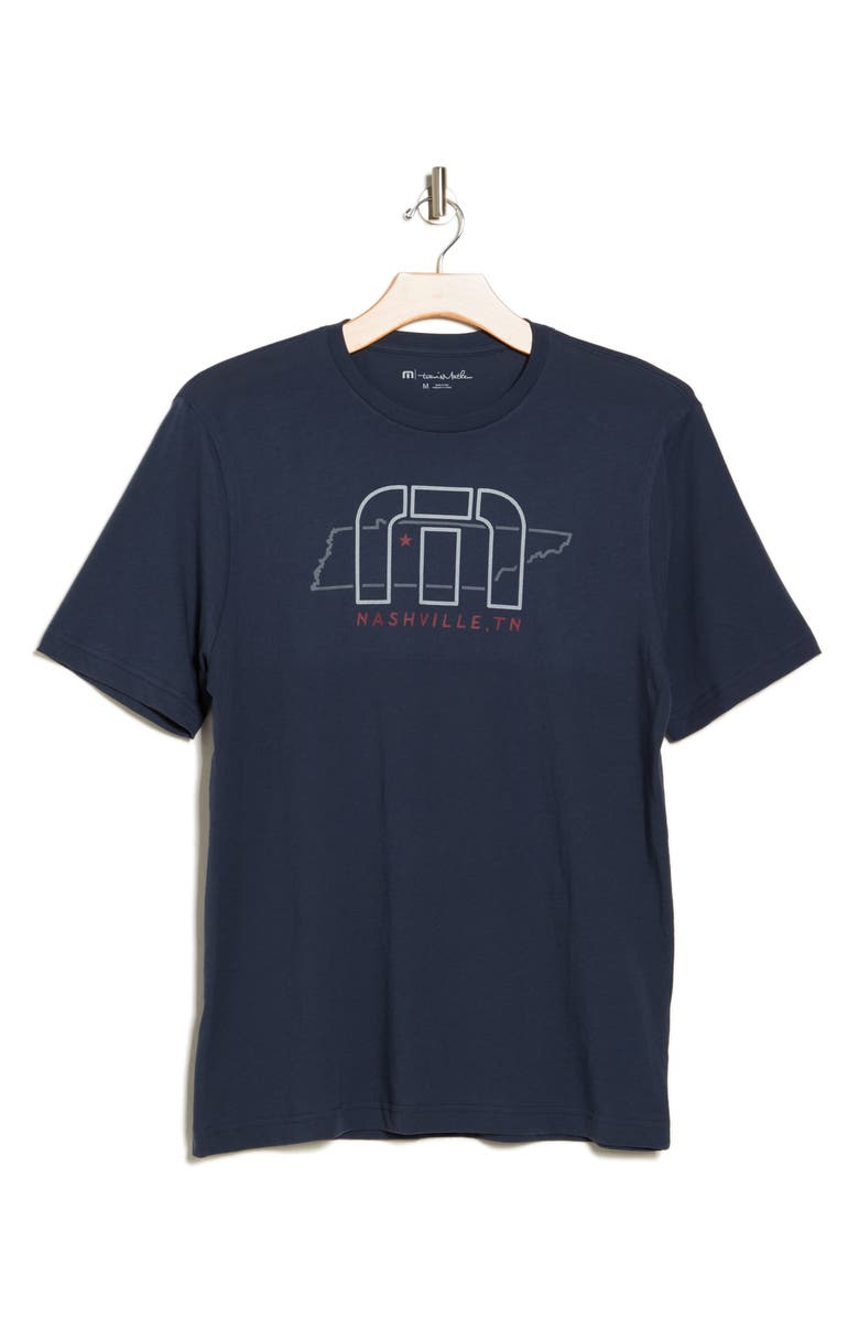 TravisMathew Backyard Blast Graphic T-Shirt, Alternate, color, Mood Indigo