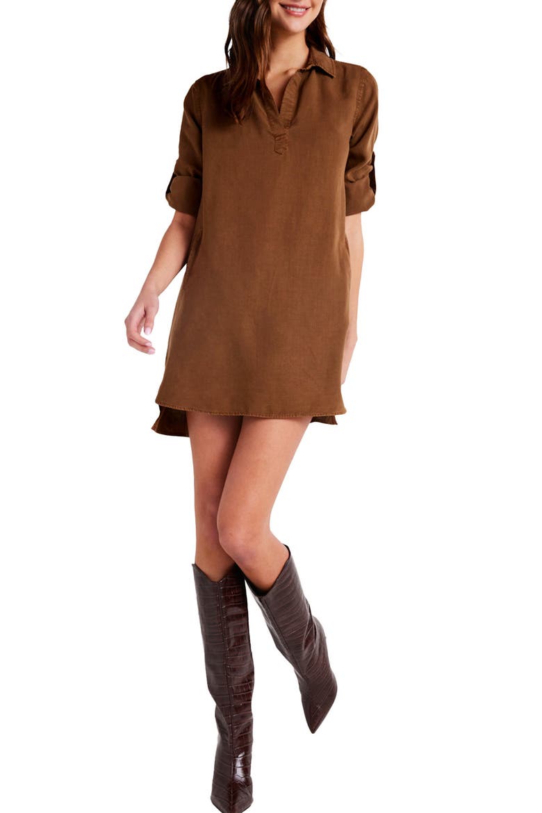 A-Line Shirtdress, Main, color, TWILIGHT GOLD
