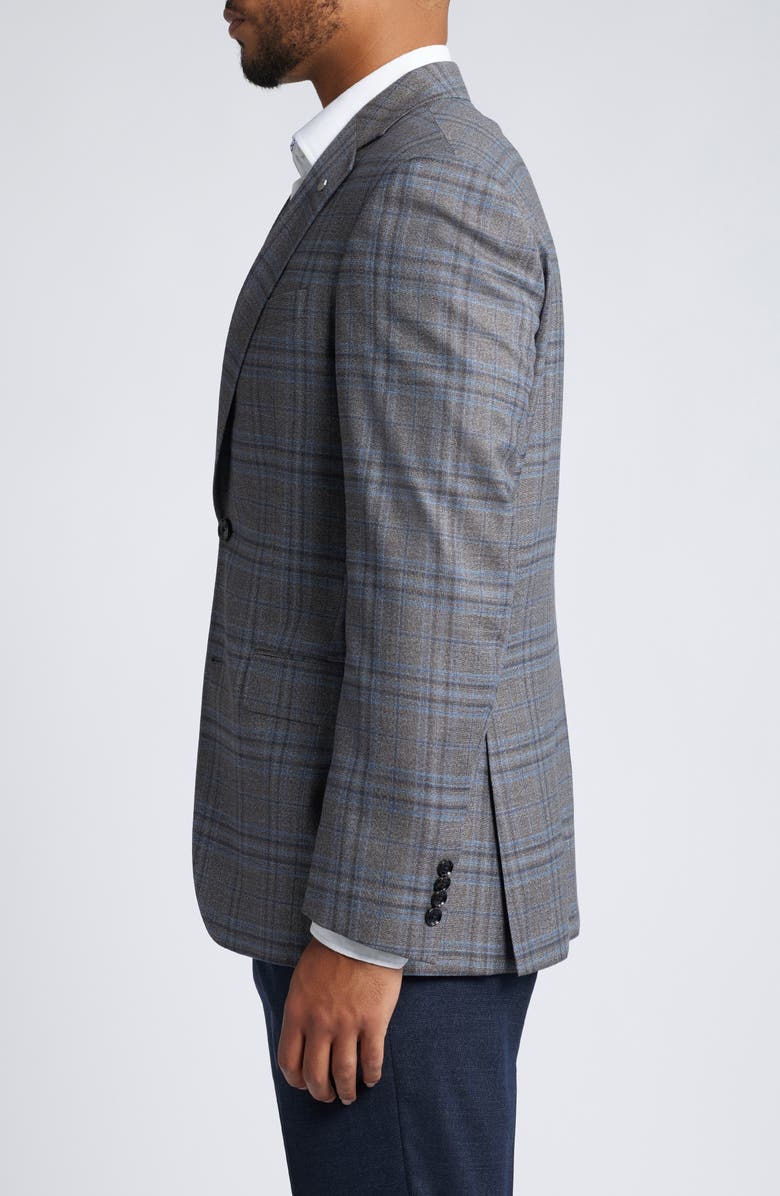 Ted Baker London Jay Deco Plaid Slim Fit Wool Sport Coat, Alternate, color,
