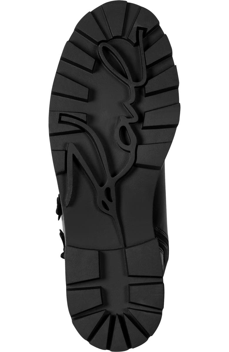 KARL LAGERFELD PARIS Mela Combat Boot, Alternate, color, Black Patent