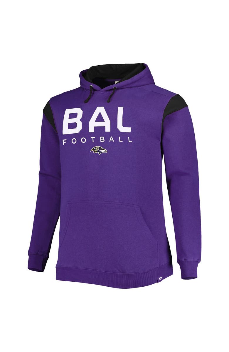 FANATICS Men's Fanatics Branded Purple Baltimore Ravens Big & Tall Call the Shots Pullover Hoodie, Alternate, color, 