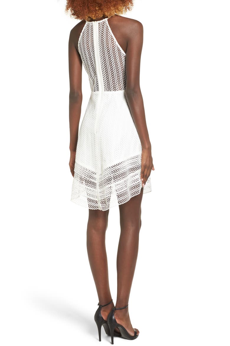 All Night Lace Minidress, Alternate, color, IVORY